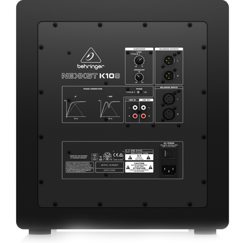 Parlante de Sub Bajo para estudio K 10S-1