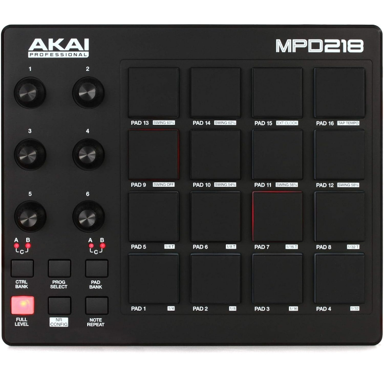 Controlador Midi MPD 218