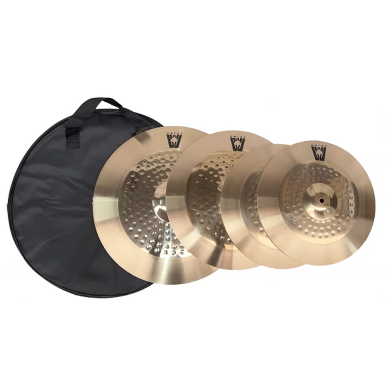 Set Platos Hihat Crash Ride Con Bolso W-CYMBAL-SET