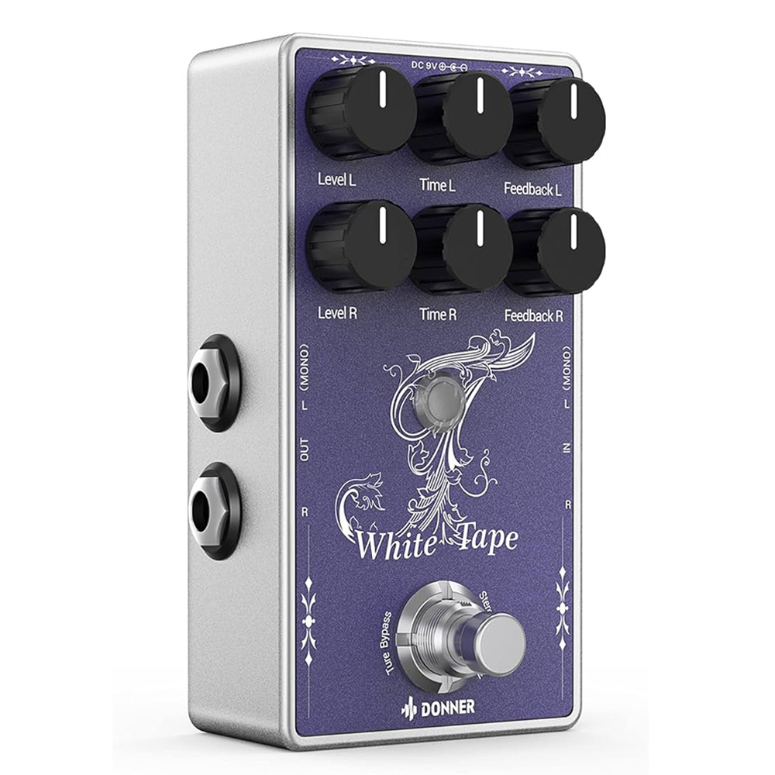 Pedal Delay Efecto Echo Analógico White Tape 