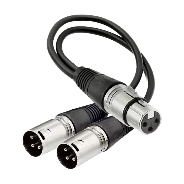 Cable 2 XLR Macho A 1 XLR Hembra CABNERFM003