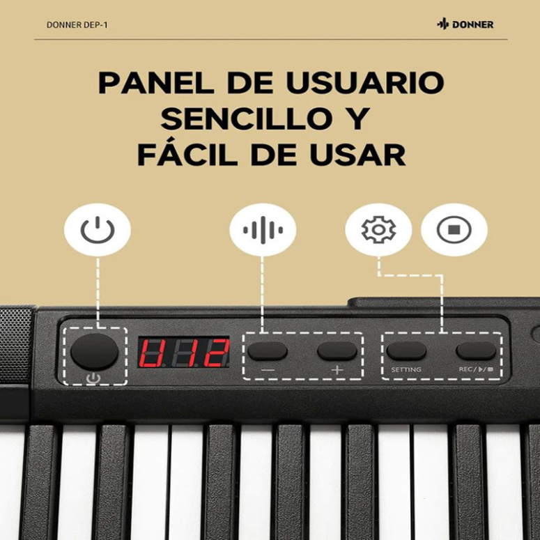Piano Digital 88 Teclas DEP-1-6